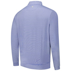 Philadelphia Phillies Peter Millar Perth Sugar Stripe Performance Quarter-Zip Top - MLB Tops