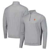 San Francisco Giants Peter Millar Perth Sugar Stripe Performance Quarter-Zip Top - MLB Tops
