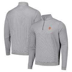 San Francisco Giants Peter Millar Perth Sugar Stripe Performance Quarter-Zip Top - MLB Tops