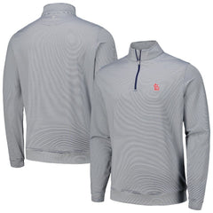 St. Louis Cardinals Peter Millar Perth Sugar Stripe Performance Quarter-Zip Top - MLB Tops