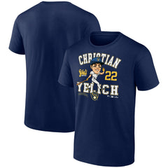 Christian Yelich Milwaukee Brewers Fanatics Hometown Caricature T-Shirt - MLB T-shirts