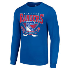 New York Rangers Starter Team Logo Graphic Long Sleeve T-Shirt - NHL T-shirts