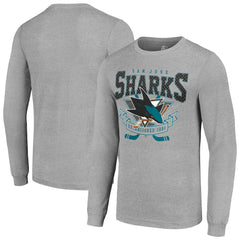 San Jose Sharks Starter '80s Inspired Team Logo Long Sleeve T-Shirt - NHL T-shirts