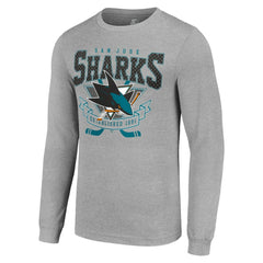 San Jose Sharks Starter '80s Inspired Team Logo Long Sleeve T-Shirt - NHL T-shirts