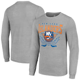 New York Islanders Starter '80s Inspired Team Logo Long Sleeve T-Shirt - NHL T-shirts