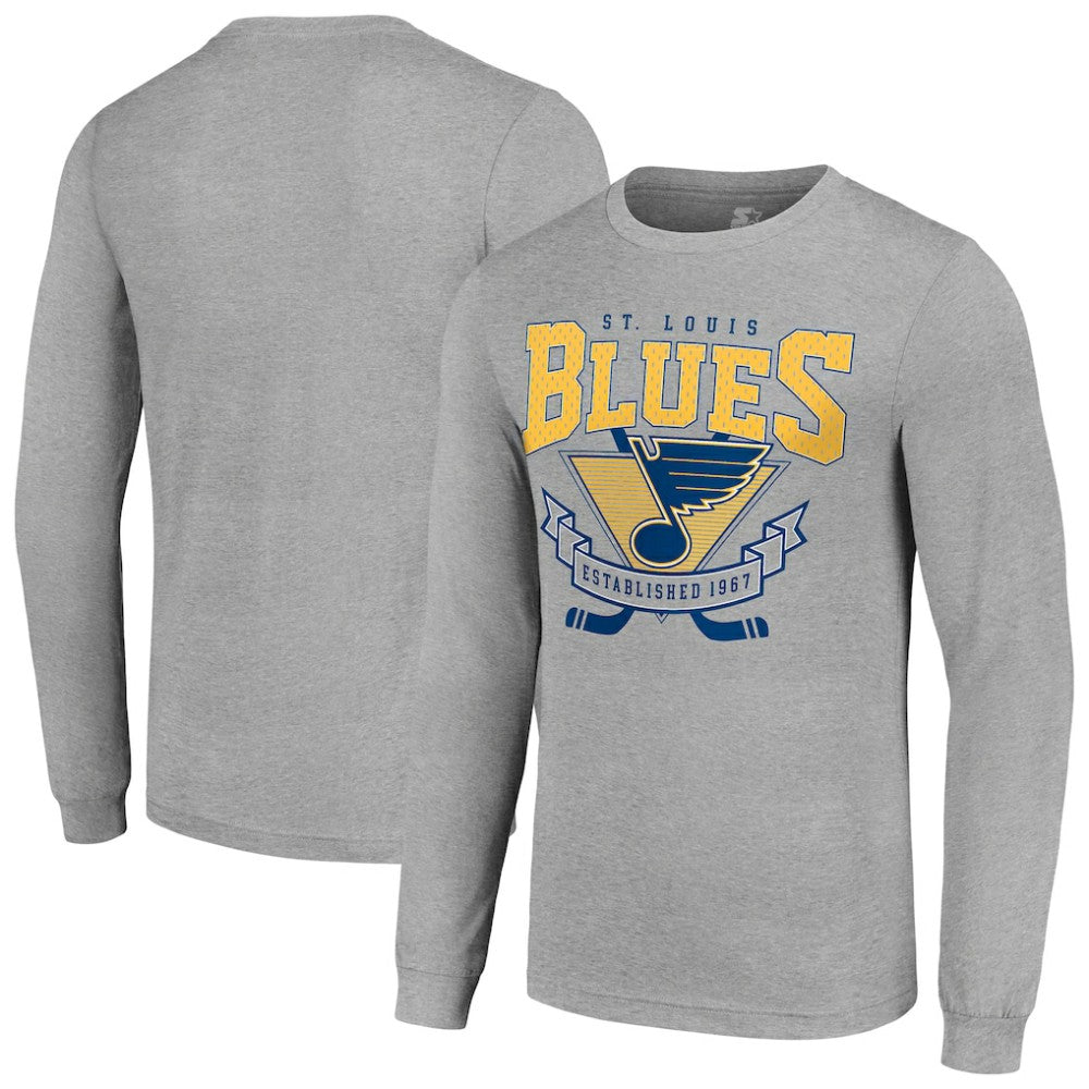 St. Louis Blues Starter '80s Inspired Team Logo Long Sleeve T-Shirt - NHL T-shirts