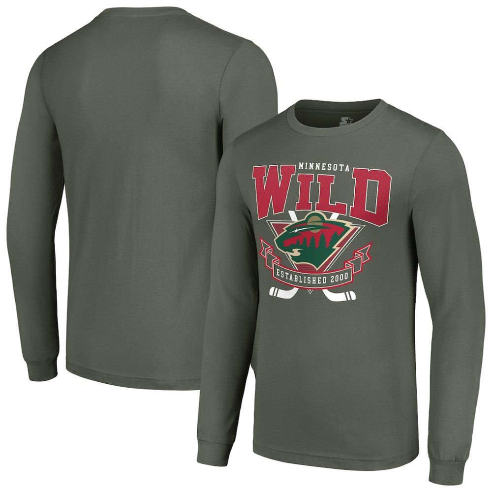 Minnesota Wild Starter Team Logo Graphic Long Sleeve T-Shirt - NHL T-shirts