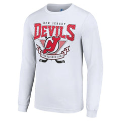 New Jersey Devils Starter Team Logo Graphic Long Sleeve T-Shirt - NHL T-shirts
