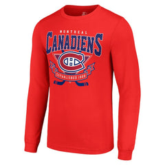 Montreal Canadiens Starter Team Logo Graphic Long Sleeve T-Shirt - NHL T-shirts