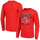New Jersey Devils Starter Team Logo Graphic Long Sleeve T-Shirt - NHL T-shirts