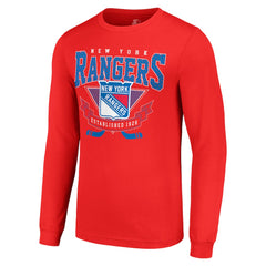 New York Rangers Starter Team Logo Graphic Long Sleeve T-Shirt - NHL T-shirts