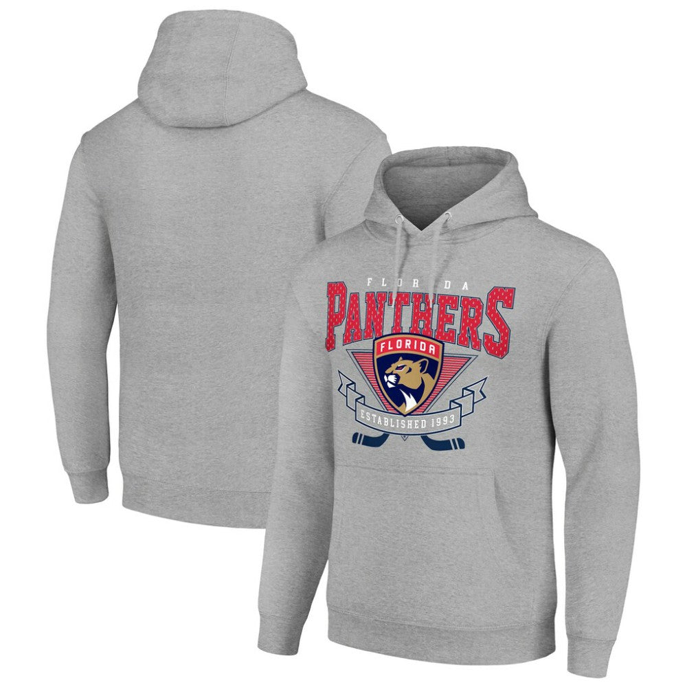 Florida Panthers Starter Team Logo Graphic Fleece Tri-Blend Pullover Hoodie - NHL Hoodies