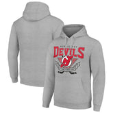 New Jersey Devils Starter Team Logo Graphic Fleece Tri-Blend Pullover Hoodie - NHL Jerseys