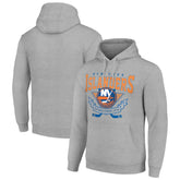 New York Islanders Starter Team Logo Graphic Fleece Tri-Blend Pullover Hoodie - NHL Hoodies