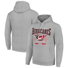 Carolina Hurricanes Starter Team Logo Graphic Fleece Tri-Blend Pullover Hoodie - NHL Hoodies