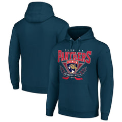 Florida Panthers Starter Team Logo Graphic Fleece Tri-Blend Pullover Hoodie - NHL Hoodies