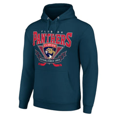 Florida Panthers Starter Team Logo Graphic Fleece Tri-Blend Pullover Hoodie - NHL Hoodies