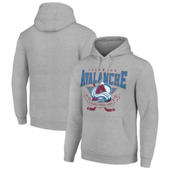 Colorado Avalanche Starter Team Logo Graphic Fleece Tri-Blend Pullover Hoodie - NHL Hoodies