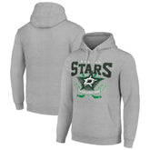 Dallas Stars Starter Team Logo Graphic Fleece Tri-Blend Pullover Hoodie - NHL Hoodies
