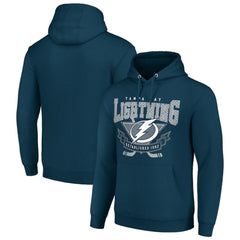 Tampa Bay Lightning Starter Team Logo Graphic Fleece Tri-Blend Pullover Hoodie - NHL Hoodies