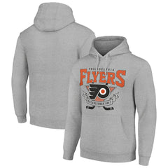 Philadelphia Flyers Starter Team Logo Graphic Fleece Tri-Blend Pullover Hoodie - NHL Hoodies