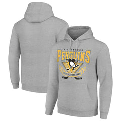 Pittsburgh Penguins Starter Team Logo Graphic Fleece Tri-Blend Pullover Hoodie - NHL Hoodies