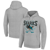 San Jose Sharks Starter Team Logo Graphic Fleece Tri-Blend Pullover Hoodie - NHL Hoodies
