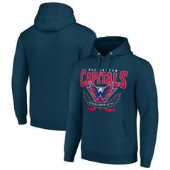 Washington Capitals Starter Team Logo Graphic Fleece Tri-Blend Pullover Hoodie - NHL Hoodies