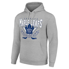 Toronto Maple Leafs Starter Team Logo Graphic Fleece Tri-Blend Pullover Hoodie - NHL Hoodies