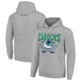 Vancouver Canucks Starter Team Logo Graphic Fleece Tri-Blend Pullover Hoodie - NHL Hoodies