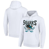 San Jose Sharks Starter Team Logo Graphic Fleece Tri-Blend Pullover Hoodie - NHL Hoodies