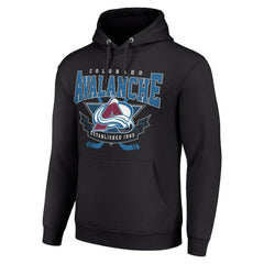 Colorado Avalanche Starter Team Logo Graphic Fleece Tri-Blend Pullover Hoodie - NHL Hoodies