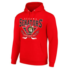 Ottawa Senators Starter Team Logo Graphic Fleece Tri-Blend Pullover Hoodie - NHL Hoodies