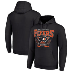 Philadelphia Flyers Starter Team Logo Graphic Fleece Tri-Blend Pullover Hoodie - NHL Hoodies