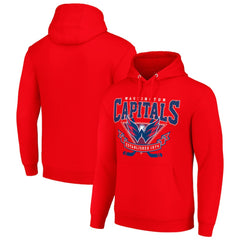 Washington Capitals Starter Team Logo Graphic Fleece Tri-Blend Pullover Hoodie - NHL Hoodies