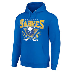 Buffalo Sabres Starter Team Logo Graphic Fleece Tri-Blend Pullover Hoodie - NHL Hoodies