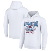 Colorado Avalanche Starter Team Logo Graphic Fleece Tri-Blend Pullover Hoodie - NHL Hoodies