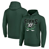 Dallas Stars Starter Team Logo Graphic Fleece Tri-Blend Pullover Hoodie - NHL Hoodies