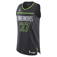 Anthracite Rudy Gobert Minnesota Timberwolves Jordan Brand Authentic Jersey | NBA
