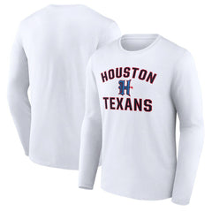 Houston Texans Secondary Logo Victory Arch Long Sleeve T-Shirt | NFL US