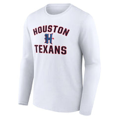 Houston Texans Secondary Logo Victory Arch Long Sleeve T-Shirt | NFL US
