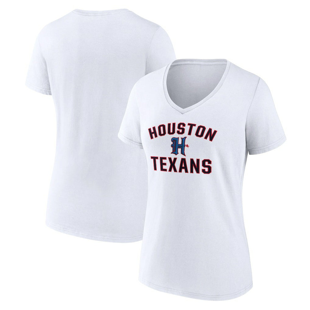 Houston Texans Women's Secondary Logo V-Neck T-Shirt | NFL US