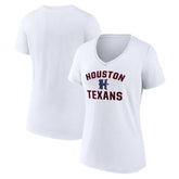 Houston Texans Women's Secondary Logo V-Neck T-Shirt | NFL US