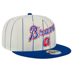 Atlanta Braves New Era Jersey Pinstripe 9FIFTY Snapback Hat - MLB Jerseys
