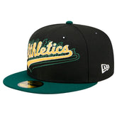 Athletics New Era Shadow Stitch 59FIFTY Fitted Hat - MLB Hats