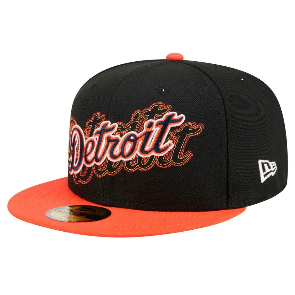Detroit Tigers New Era Shadow Stitch 59FIFTY Fitted Hat - MLB Hats