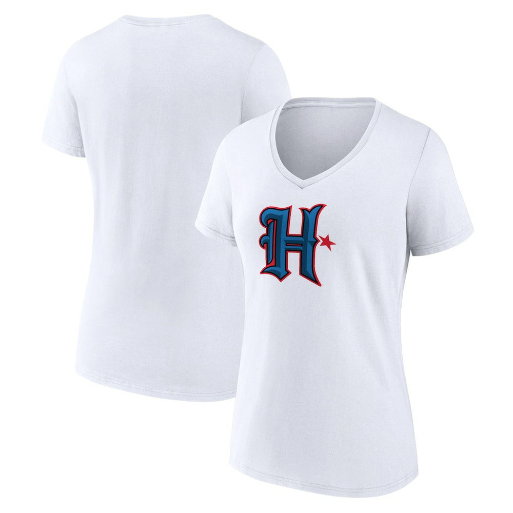 Houston Texans Women's Secondary Logo V-Neck T-Shirt | NFL Outlet