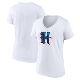 Houston Texans Women's Secondary Logo V-Neck T-Shirt | NFL Outlet