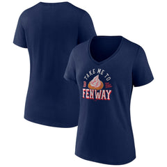 Boston Red Sox Women's Take Me to Fenway V-Neck T-Shirt - MLB T-shirts