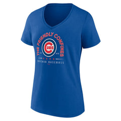 Chicago Cubs Women's Friendly Confines V-Neck T-Shirt - MLB T-shirts
